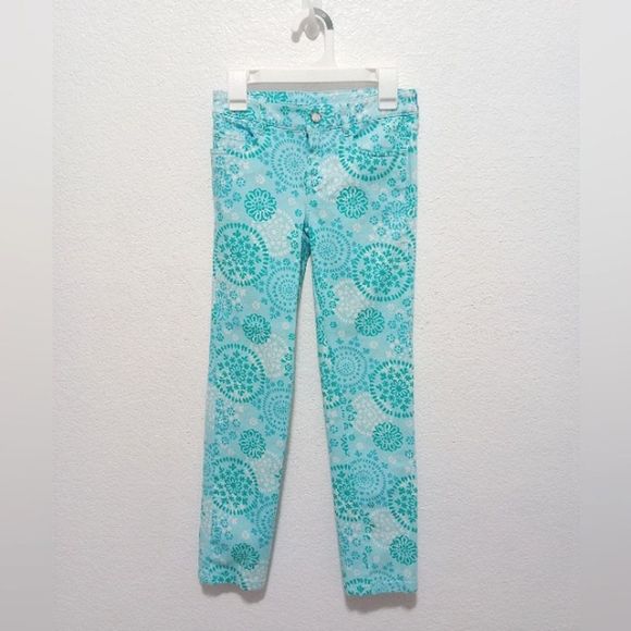 Gymboree Girls Snowflake Twill Pants size 8 - Picture 1 of 7
